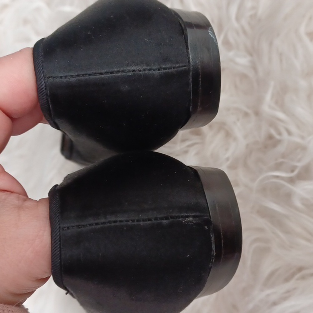 Vintage YSL Black Satin Flats - Picture 5 of 12